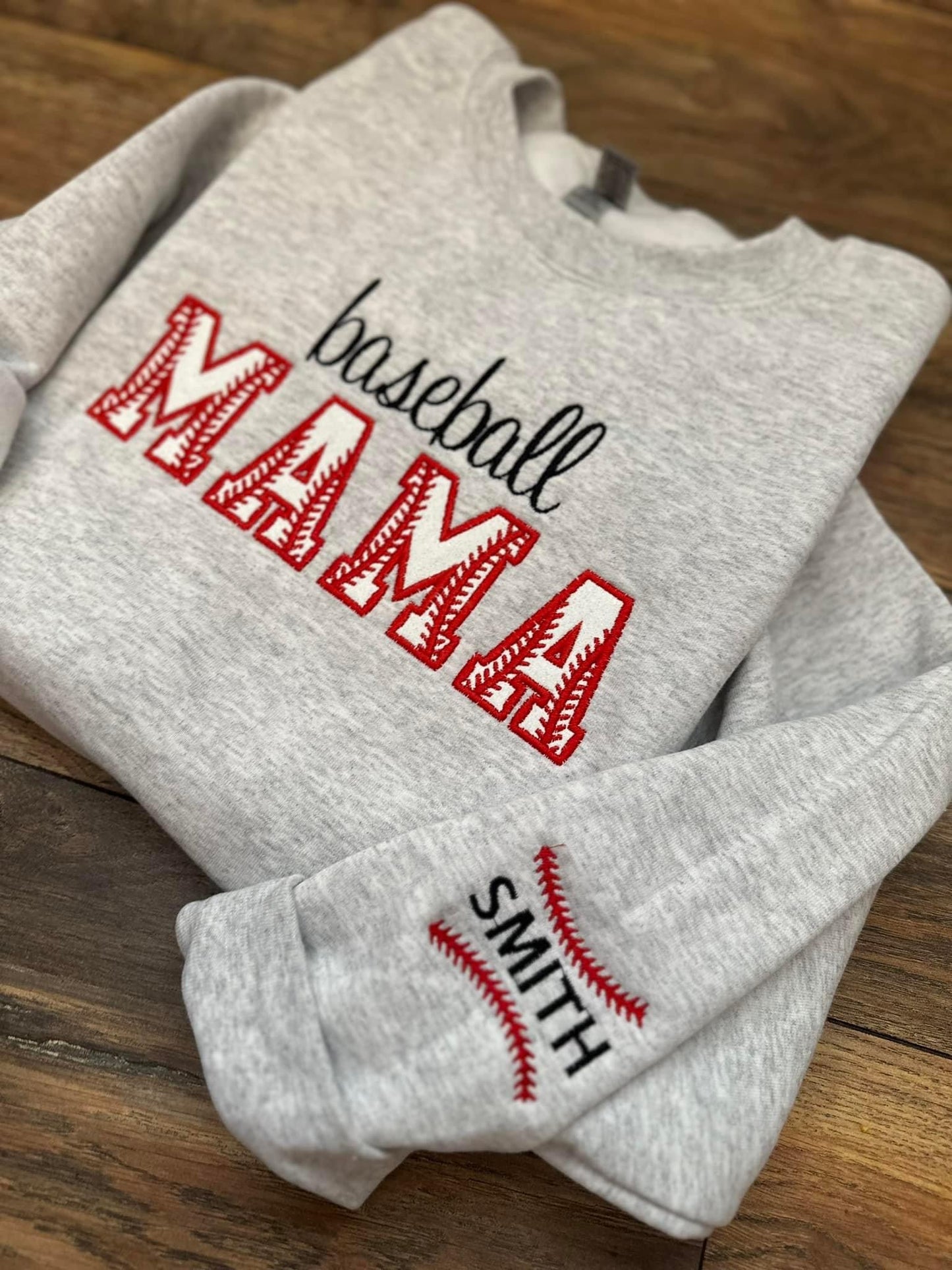 Baseball / Softball / T-Ball Mama Embroidered Sweatshirts - PRE ORDER