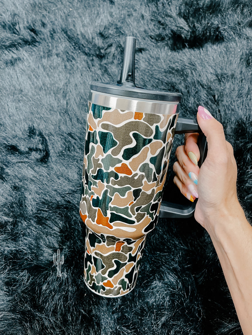 Camo Sippin’ Tumbler