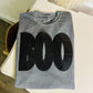 Black sequins BOO tee