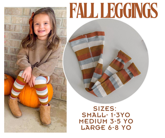 Striped Fall Leggings