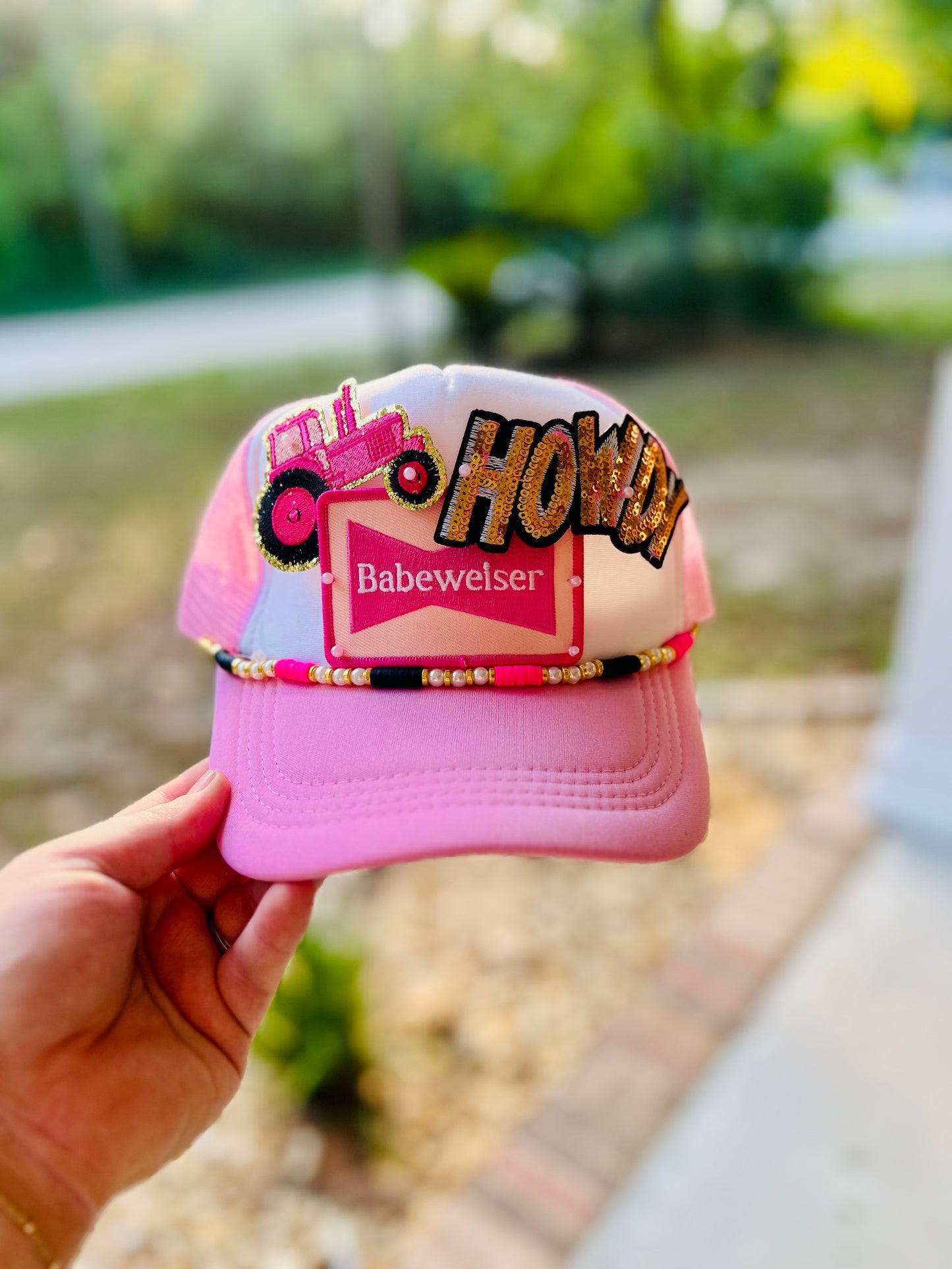 One of a kind - Pink Sequins Howdy Hat