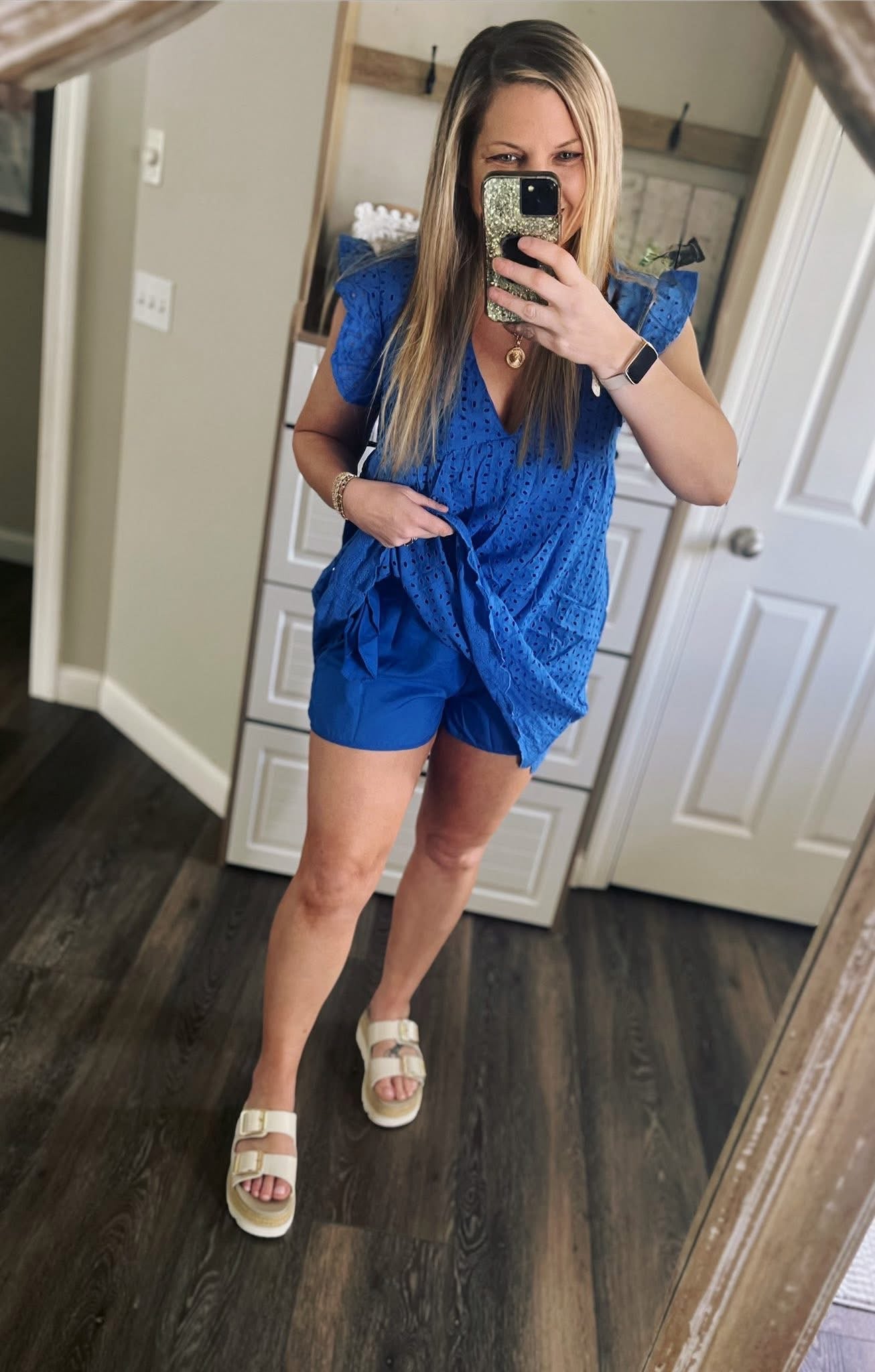 Ruffle Sleeve Dress with built in shorts