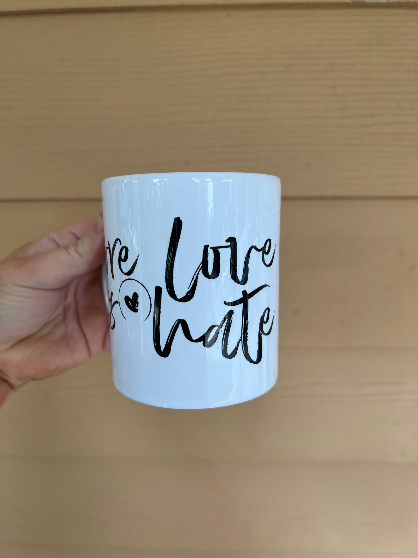 More Love, Less Hate Mug