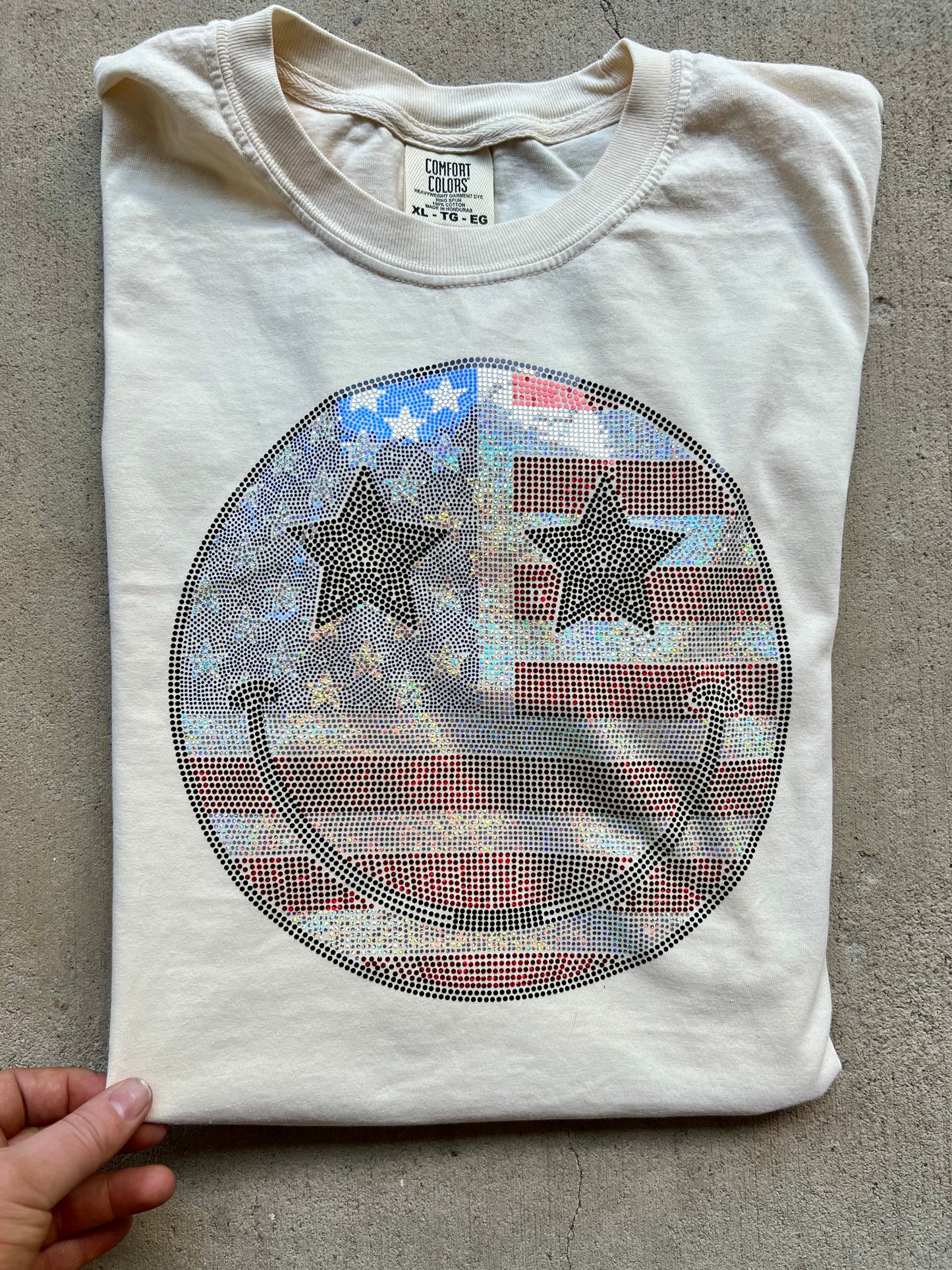 Patriotic Spangled Smiley Tee - Mommy & Me - Pre Order