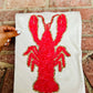 Faux Chenille Patch Crawfish Tee