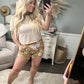 Mustard Floral Comfy Shorts