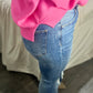 Spring Breeze Hot Pink Crop Sweater - PRE ORDER ETA 2/5