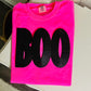 Black sequins BOO tee