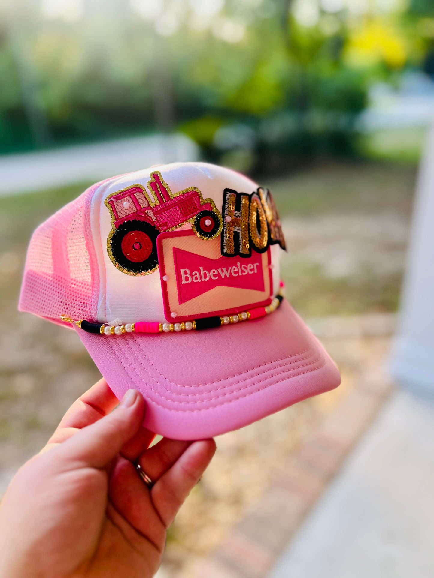 One of a kind - Pink Sequins Howdy Hat