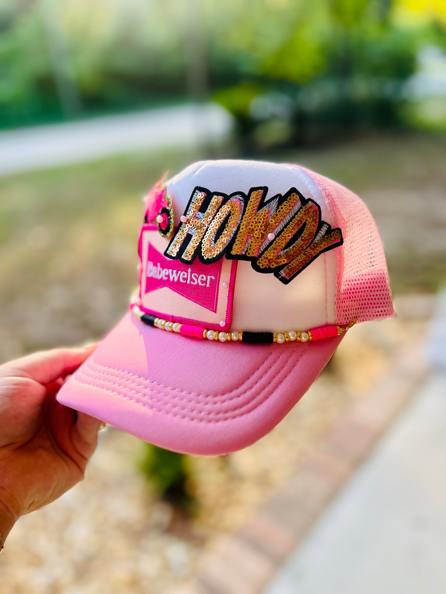 One of a kind - Pink Sequins Howdy Hat