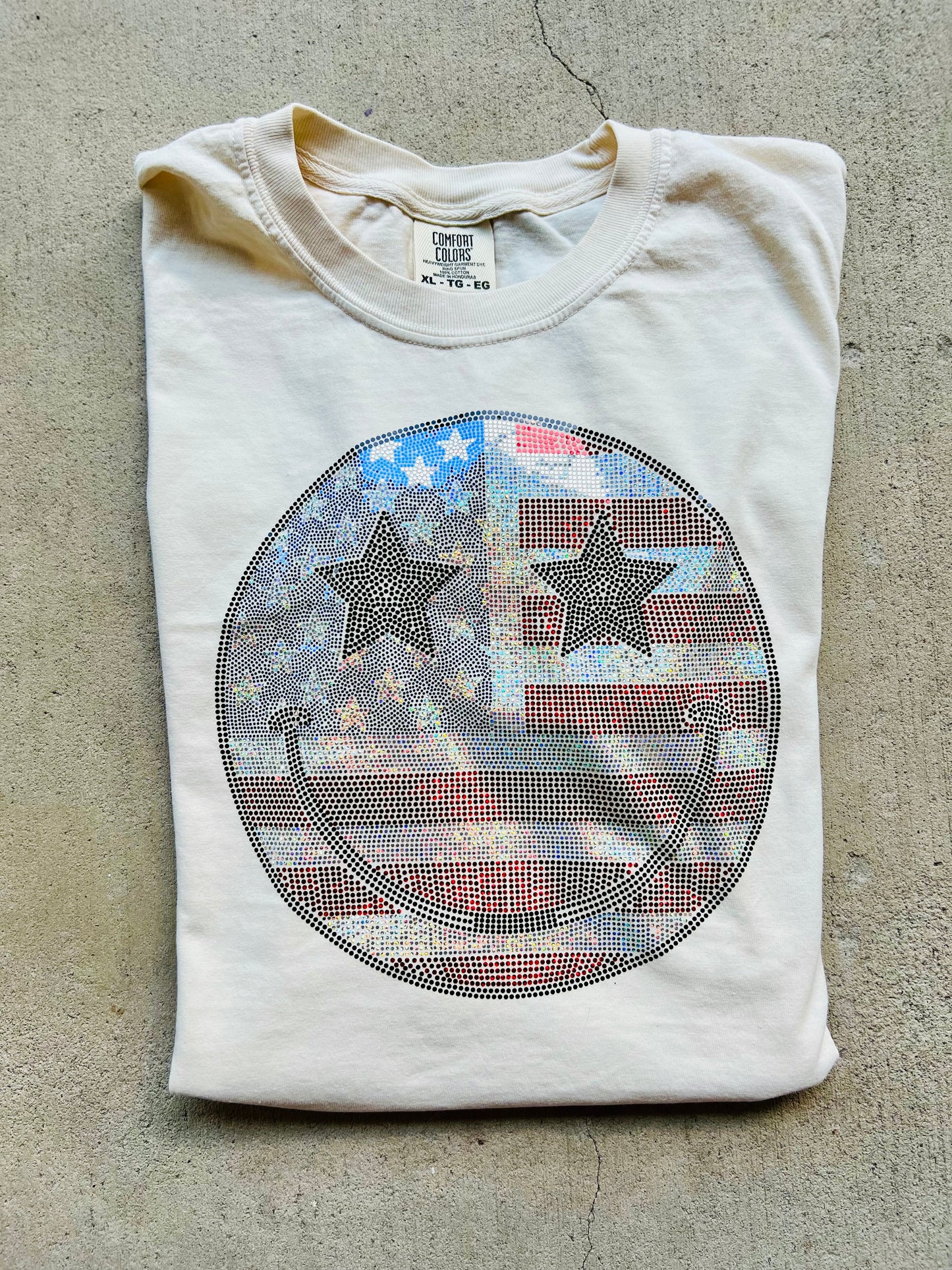 Patriotic Spangled Smiley Tee - Mommy & Me - Pre Order