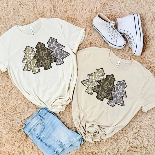 Camo Tree Trio Tee