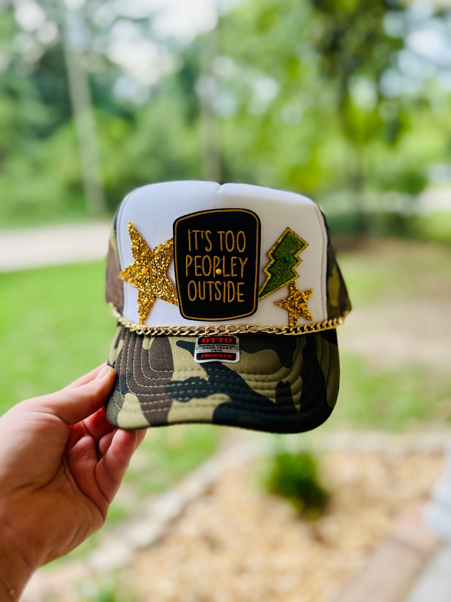 One of a kind - Its too peopley outside hat