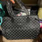 Black & Grey Checkered Purse