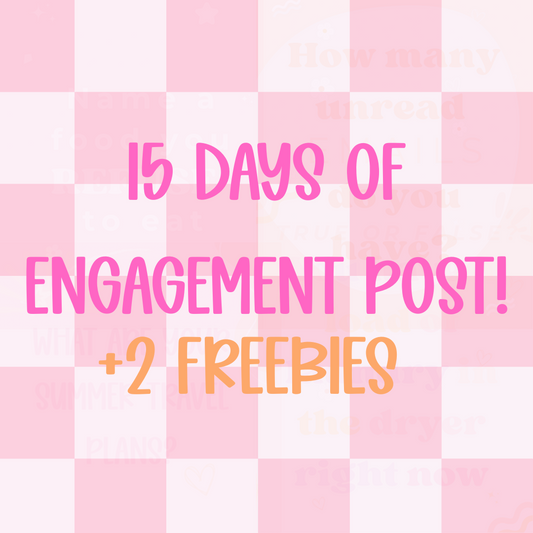 15 Days of Engagement Graphics + 2 Freebies