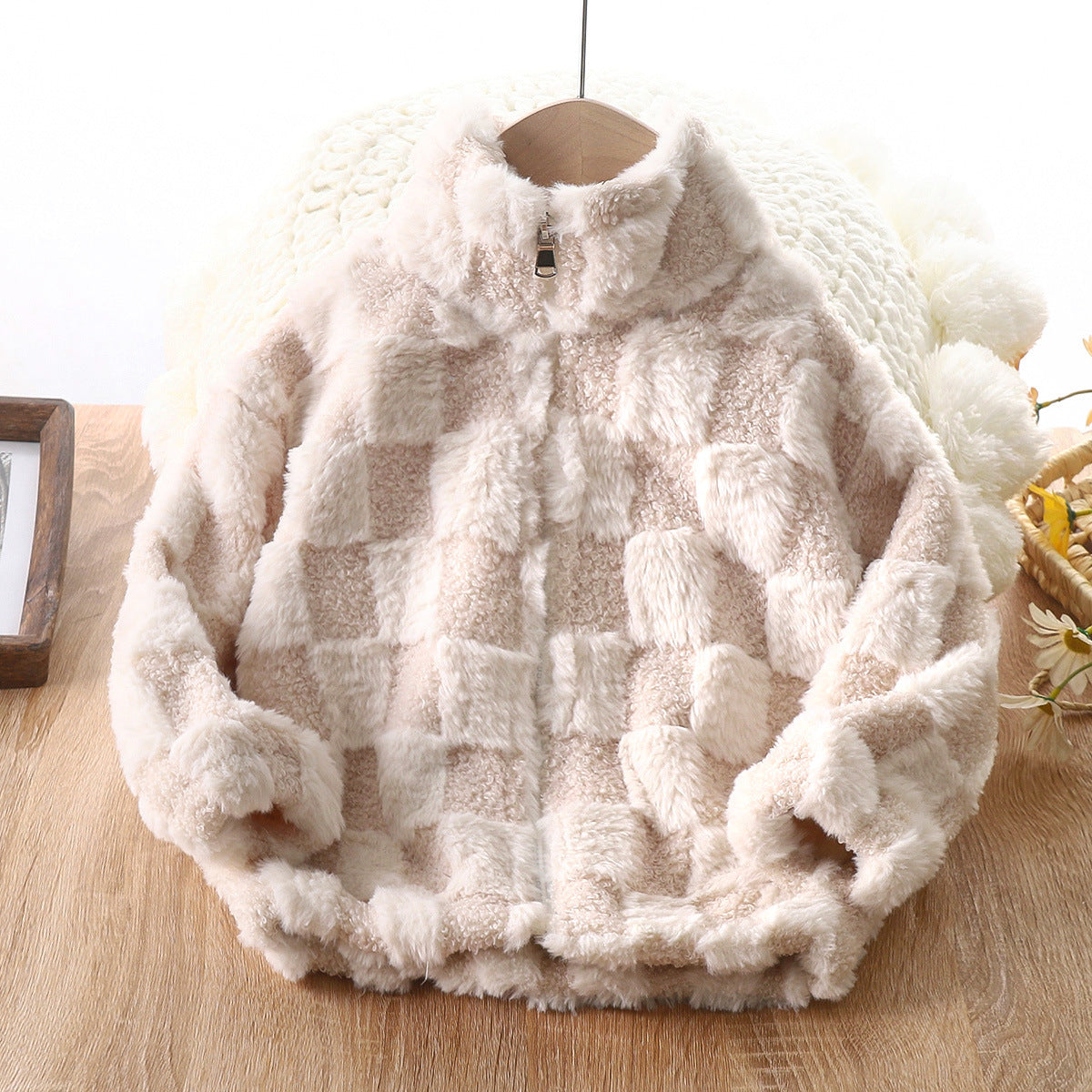 Checker Teddy Bear Fleece - Pre Order