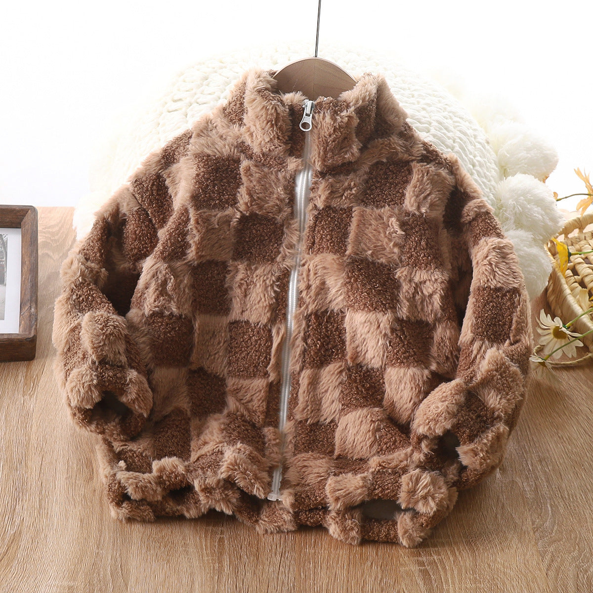 Checker Teddy Bear Fleece - Pre Order