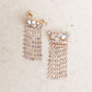 Rhinestone Fringe Earrings