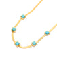 Turquoise Squares Necklace