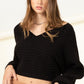 Simply Stunning Tie-Back Cropped Sweater Top