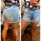 HIGH RISE SHORTS WITH DESTROY
