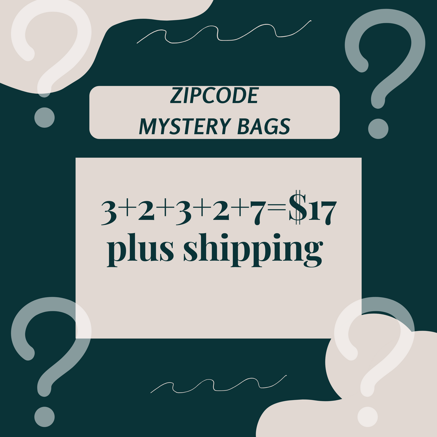 Mystery Zipcode Bags