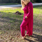 Sweet Berries Jumpsuit And Duster Set
